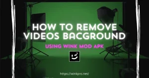 wink mod apk, remove videos background